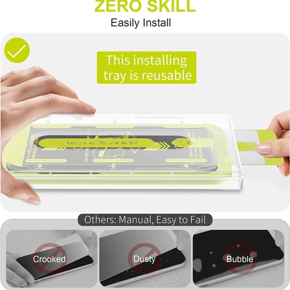 New2 pack WSKEN iPhone 14 Pro Max Screen Protector 6.7 incFull Screen protector - Picture 3 of 11